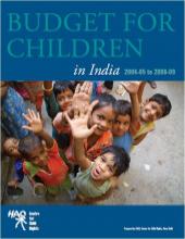 Budget For Children in India 2004-05 to 2008-09