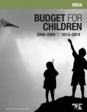 Budget for Children India- 2008 - 2009 to 2013 - 2014