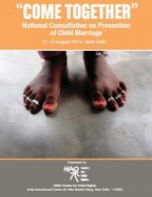 Report of the National Consultation on Prevention of Child Marriage