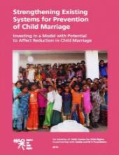 Strengthening Existing Systems for Prevention of Child Marriage
