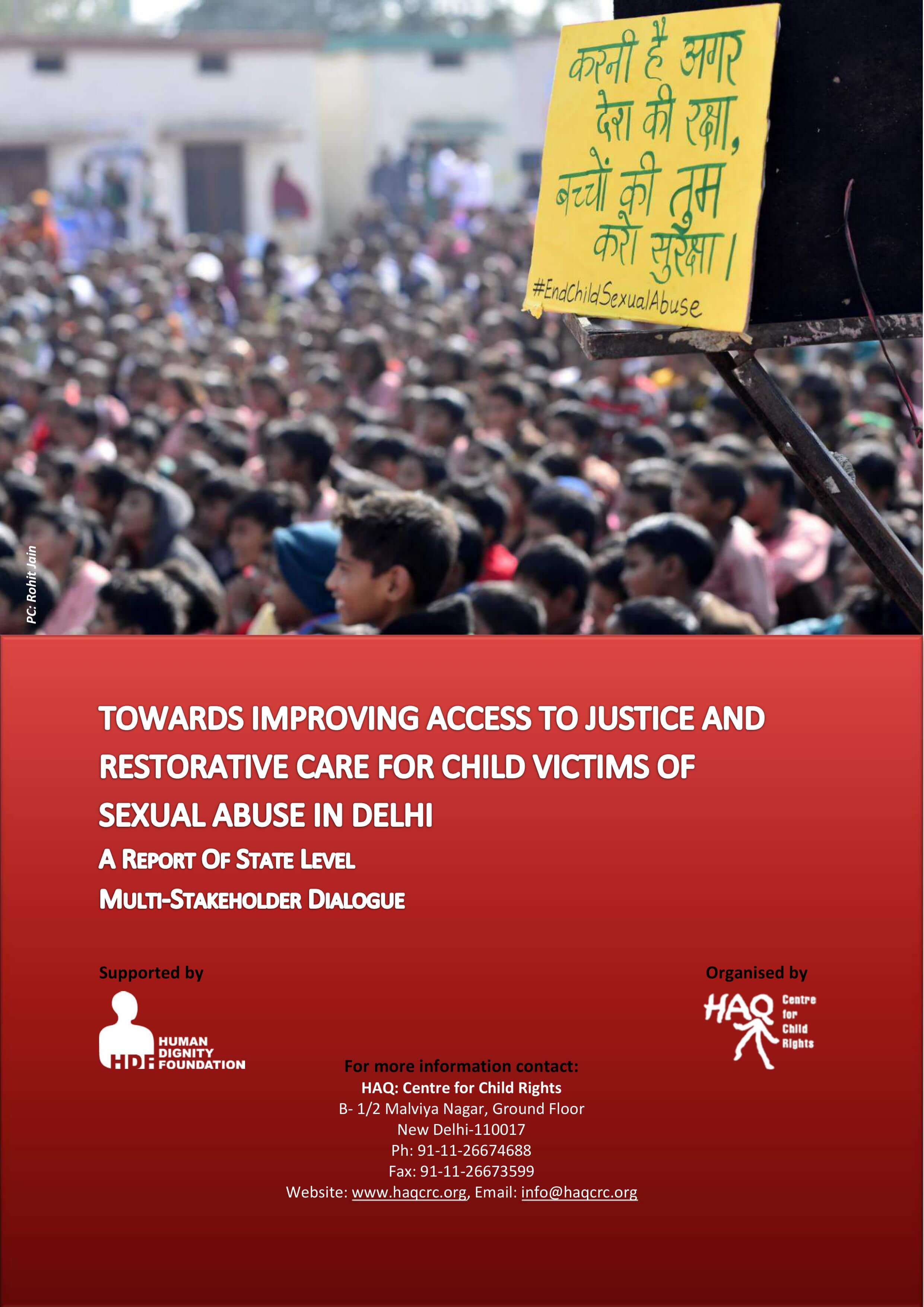 Report of Multi-Stakeholder Dialogue on Improving Access to Justice and Restorative Care for Victims of Child Sexual Abuse